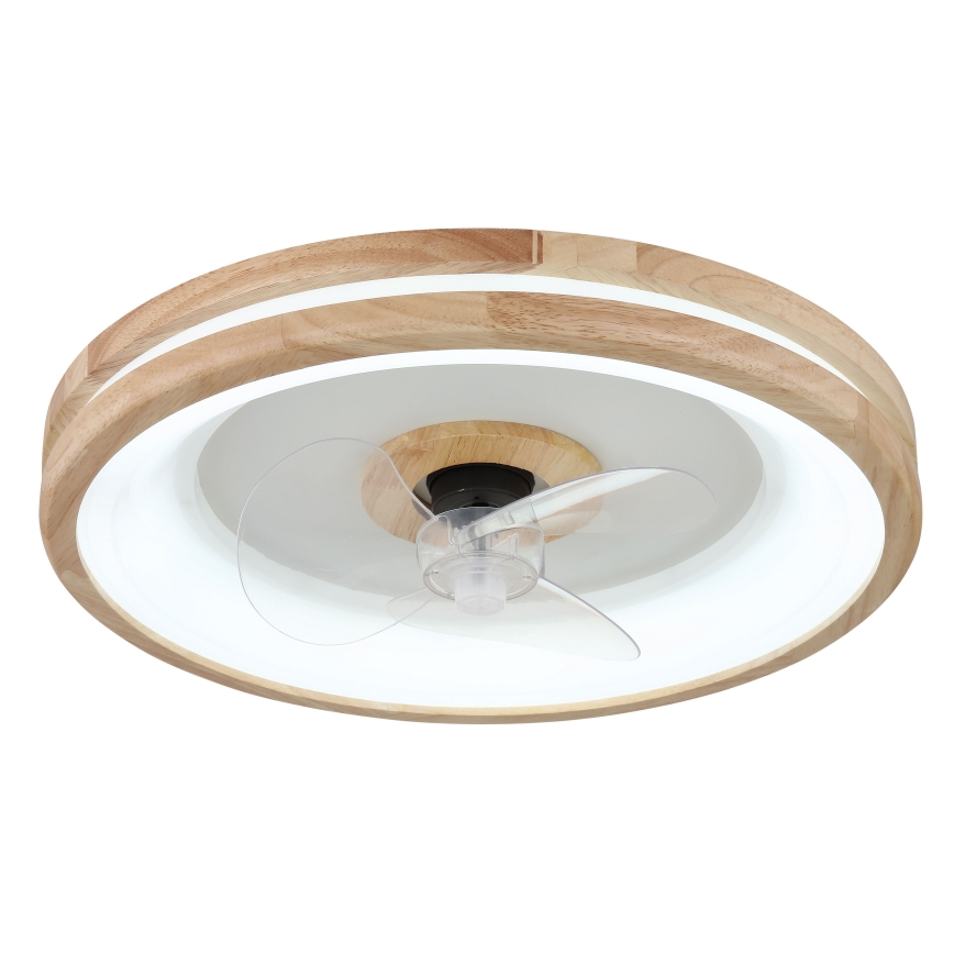 Globo - Plafón LED regulable con ventilador LED/30W/230V 2700-6500K marrón + control remoto