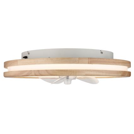 Globo - Plafón LED regulable con ventilador LED/30W/230V 2700-6500K marrón + control remoto