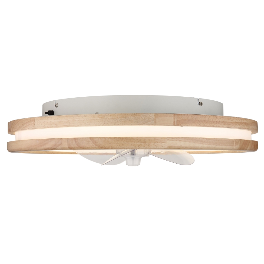 Globo - Plafón LED regulable con ventilador LED/30W/230V 2700-6500K marrón + control remoto