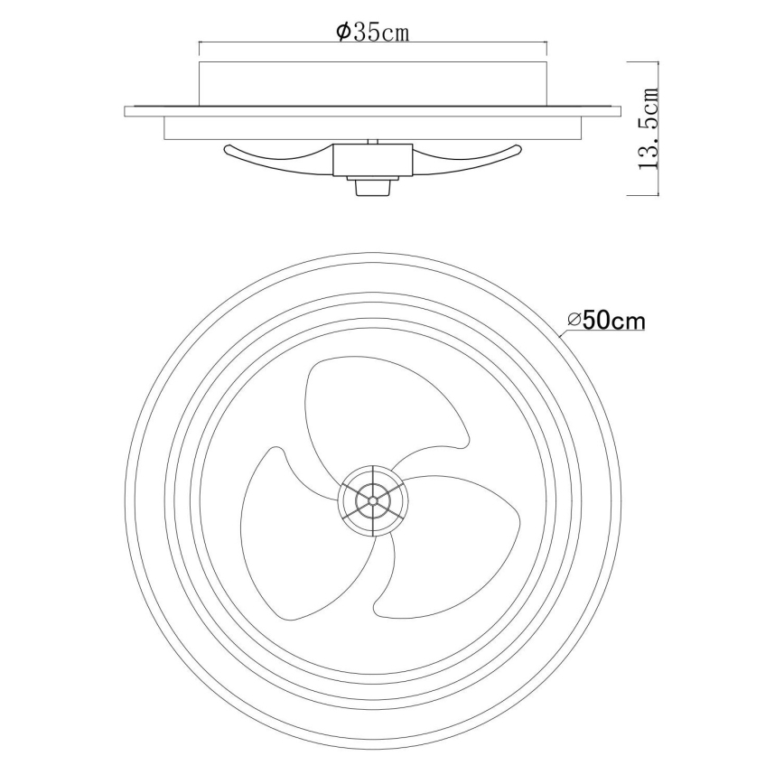 Globo - Ventilador de techo LED regulable LED/32W/230V 2700-6500K + control remoto