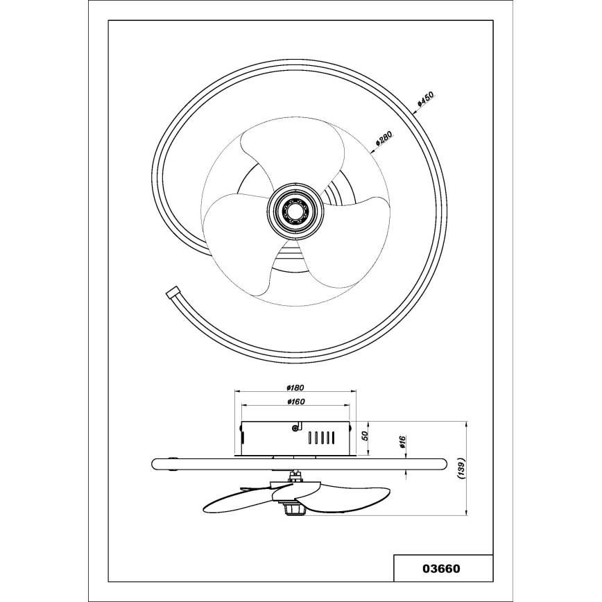 Globo - Ventilador de techo LED regulable LED/30W/230V 2700-6500K + control remoto