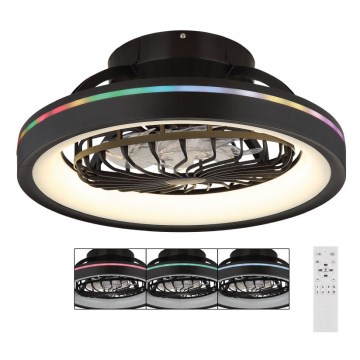 Globo 03665 - Ventilador de techo LED RGB regulable DEANNE LED/40W/230V + control remoto