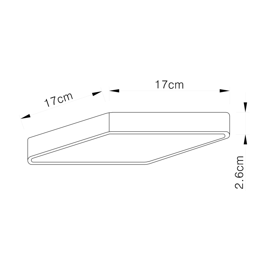 Globo 12367-22 - Plafón LED VITOS LED/22W/230V