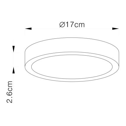 Globo - Plafón LED regulable LED/22W/230V