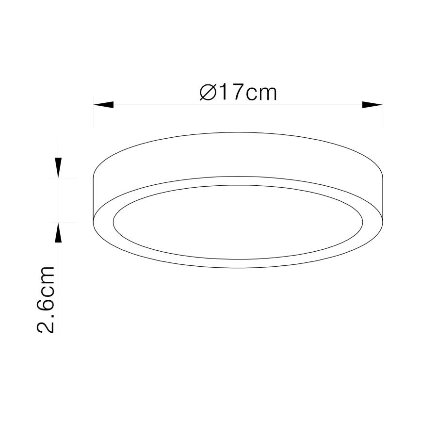 Globo - Plafón LED regulable LED/22W/230V
