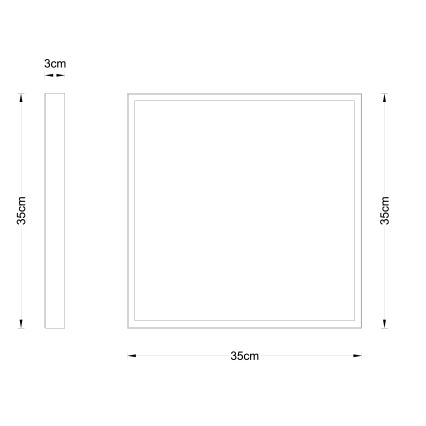 Globo - Plafón LED LED/22W/230V 35x35 cm