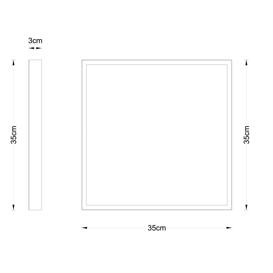 Globo - Plafón LED LED/22W/230V 35x35 cm