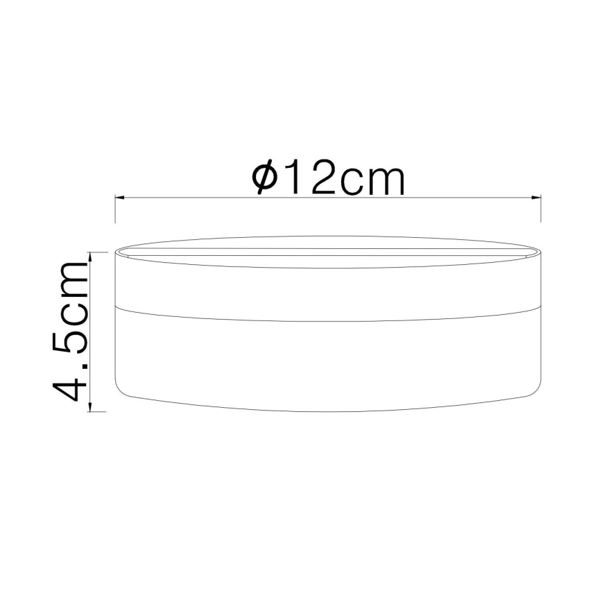 Globo - Plafón LED LED/8W/230V 4000K diá. 12 cm blanco