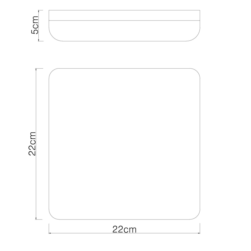 Globo - Plafón LED LED/12W/230V 4000K 22x22 cm blanco