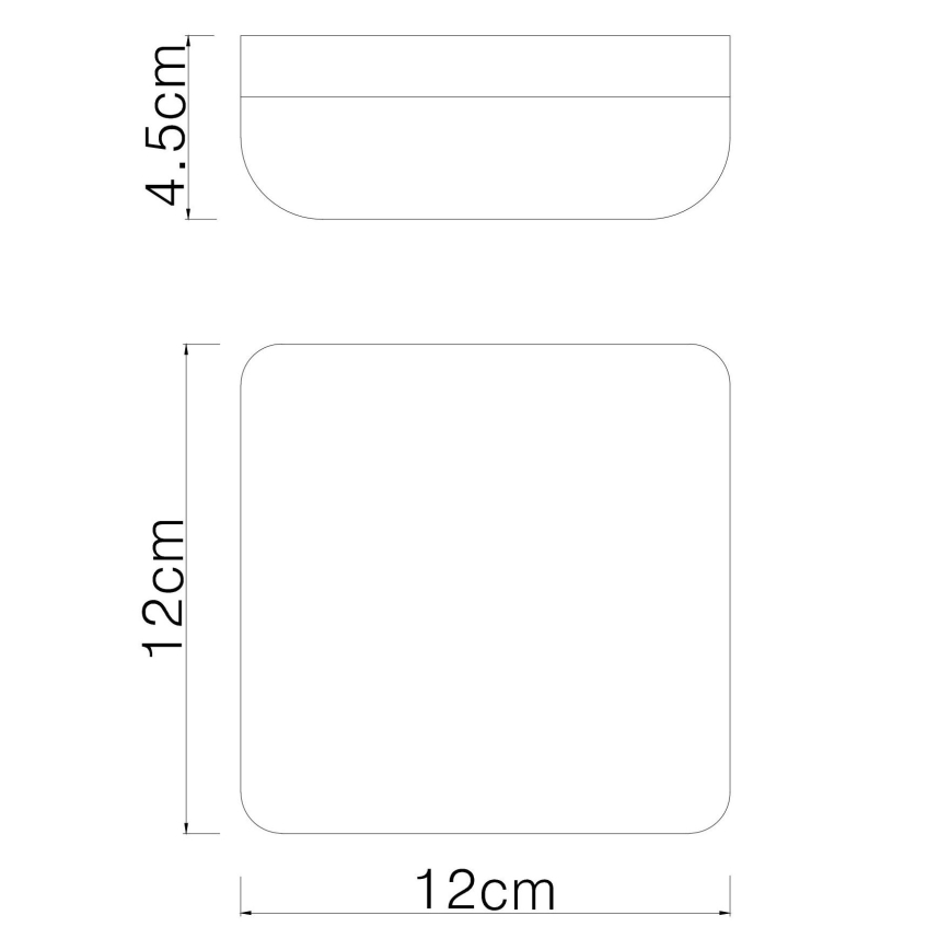 Globo - Plafón LED LED/8W/230V 4000K 12x12 cm blanco
