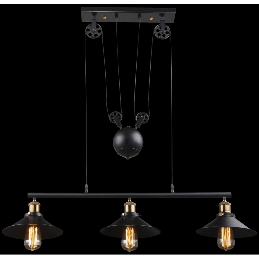 Globo - Lámpara colgante 3xE27/60W/230V