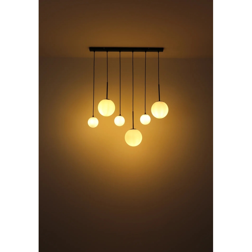 Globo - Lámpara colgante 3xE27/9W/230V + 3xG9/5W