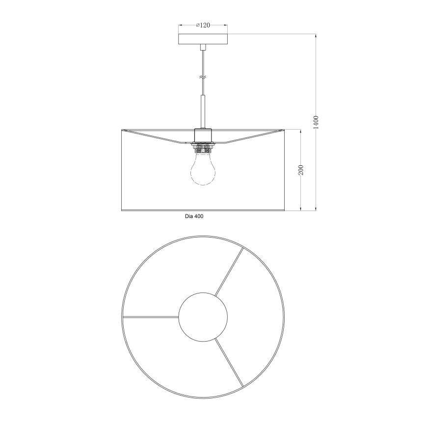 Globo 15188H - Lámpara colgante AMY I 1xE27/60W/230V