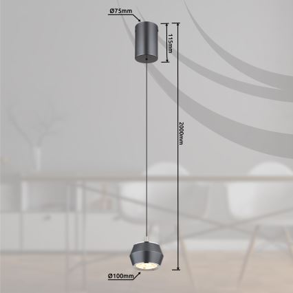 Globo - Lámpara LED colgante LED/6W/230V