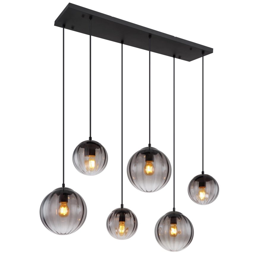 Globo - Lámpara colgante 6xE27/60W/230V