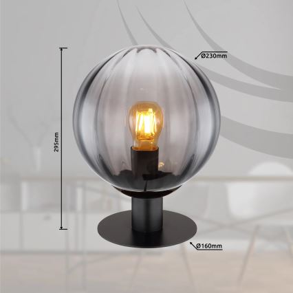 Globo - Lámpara de mesa 1xE27/12W/230V