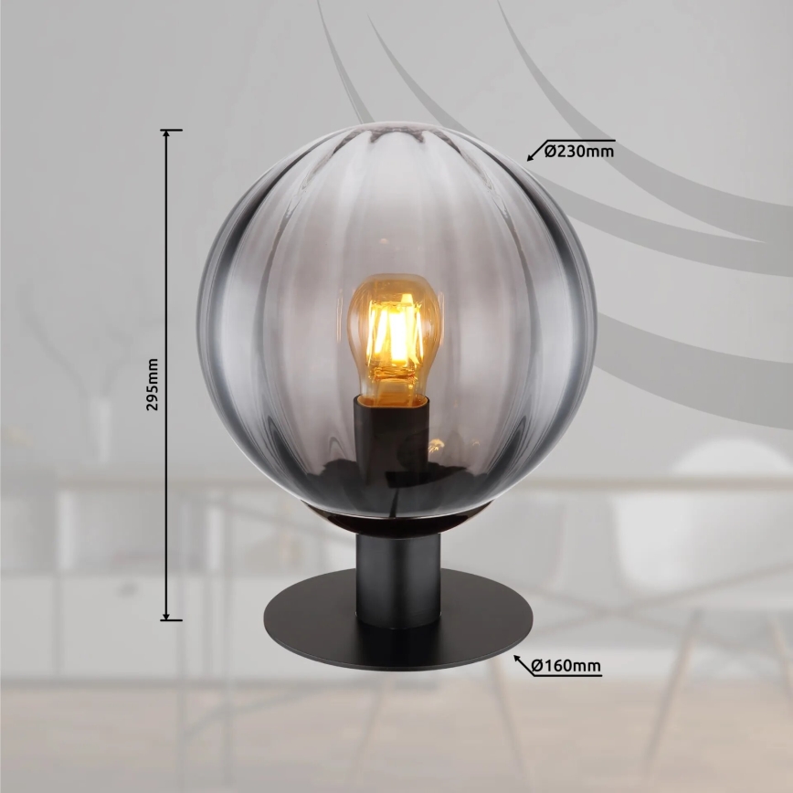 Globo - Lámpara de mesa 1xE27/12W/230V