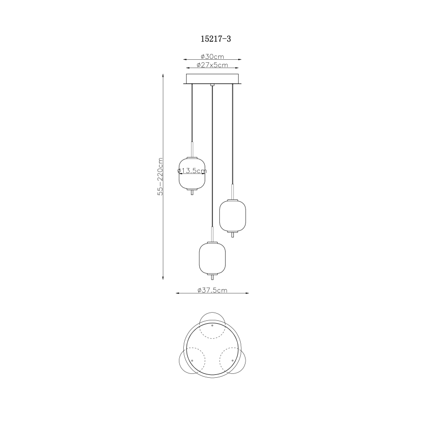 Globo - Lámpara LED colgante LED/20W/230V