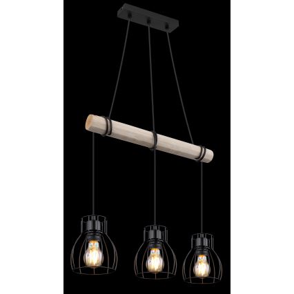 Globo - Lámpara colgante 3xE27/40W/230V