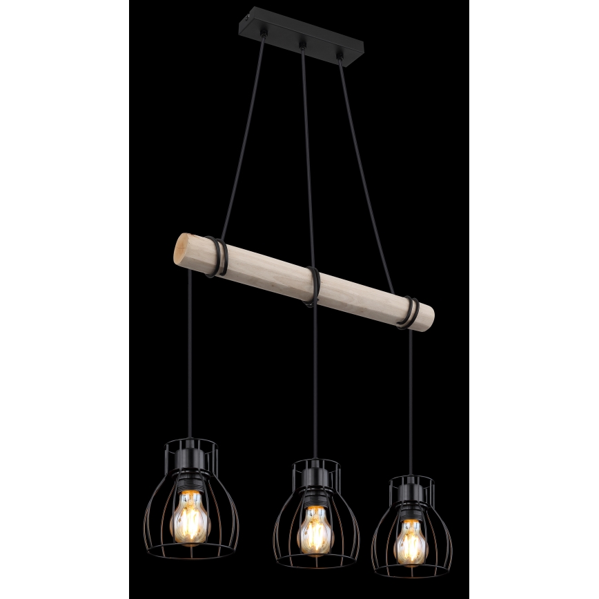 Globo - Lámpara colgante 3xE27/40W/230V