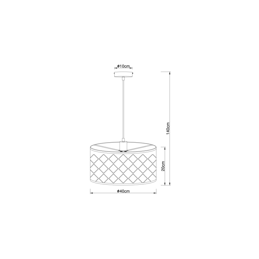Globo 15329H - Lámpara colgante HARALD 1xE27/60W/230V