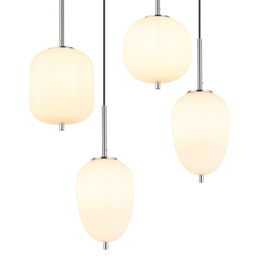 Globo - Lámpara colgante 6xE14/40W/230V cromo brillante