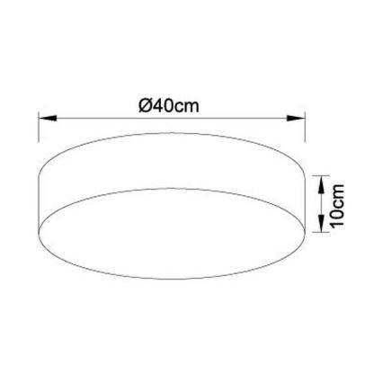 Globo - Plafón LED regulable LED/24W/230V + CR