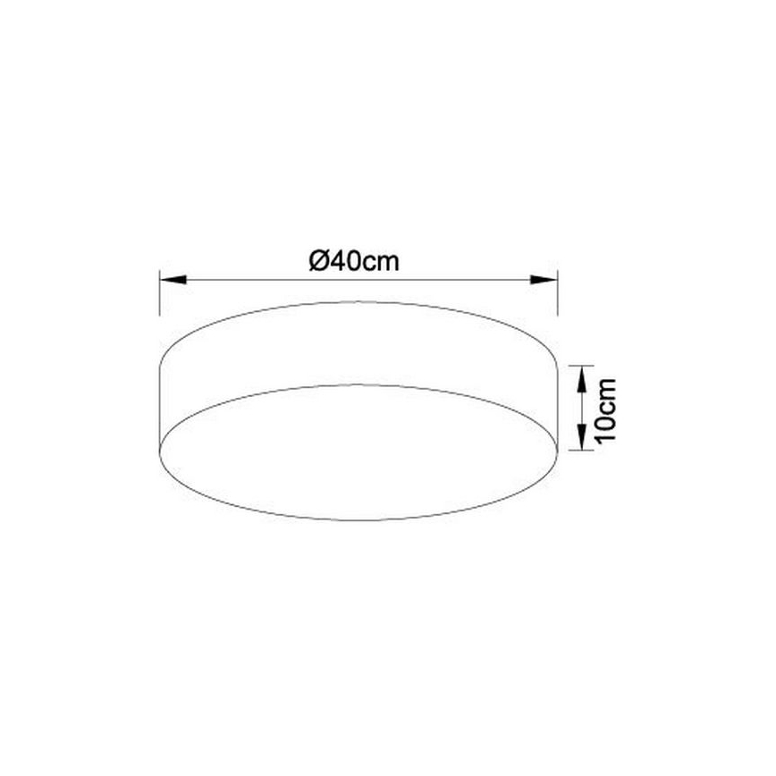 Globo - Plafón LED regulable LED/24W/230V + CR