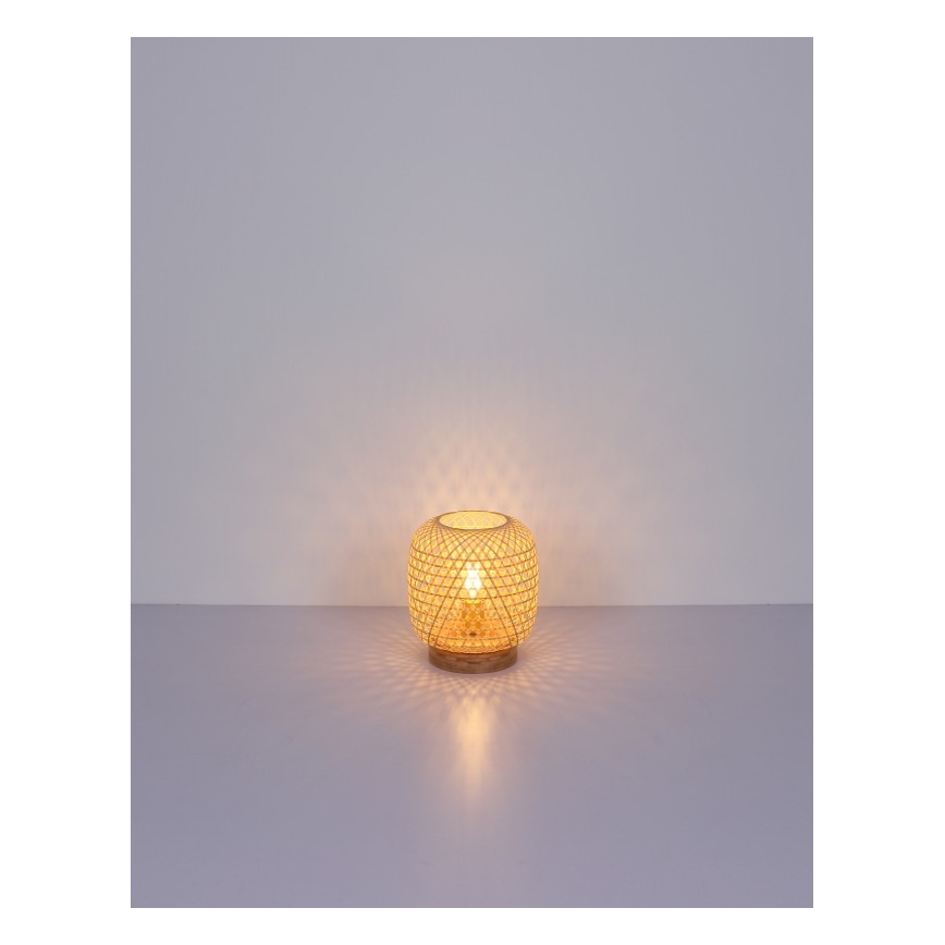 Globo - Lámpara de mesa 1xE27/60W/230V bambú