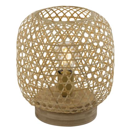 Globo - Lámpara de mesa 1xE27/60W/230V bambú