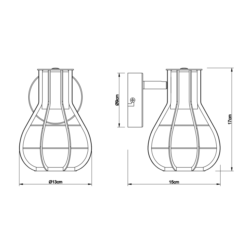 Globo - Foco de pared 1xE27/40W/230V