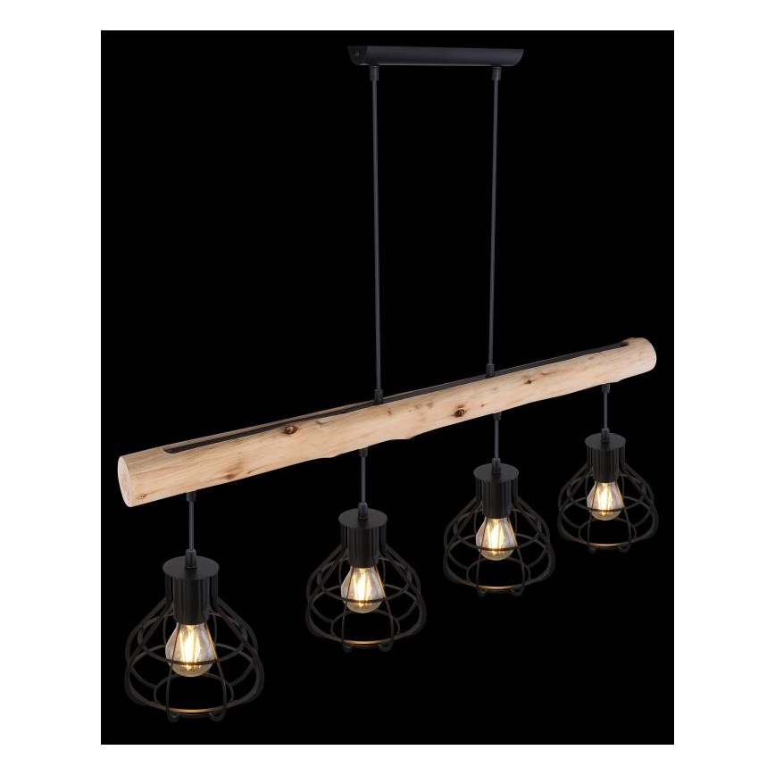 Globo - Lámpara colgante 4xE27/60W/230V