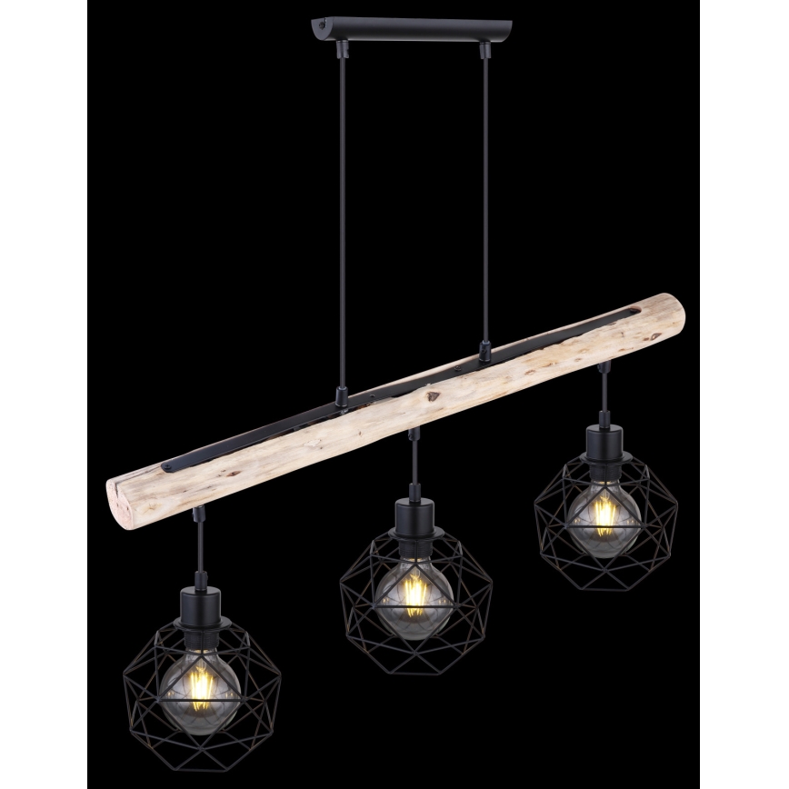 Globo - Lámpara colgante 3xE27/60W/230V
