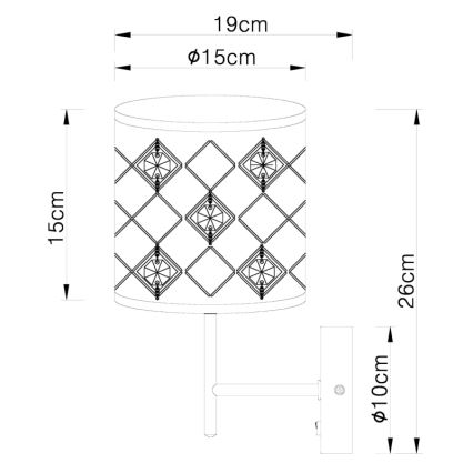 Globo - Aplique 1xE14/40W/230V