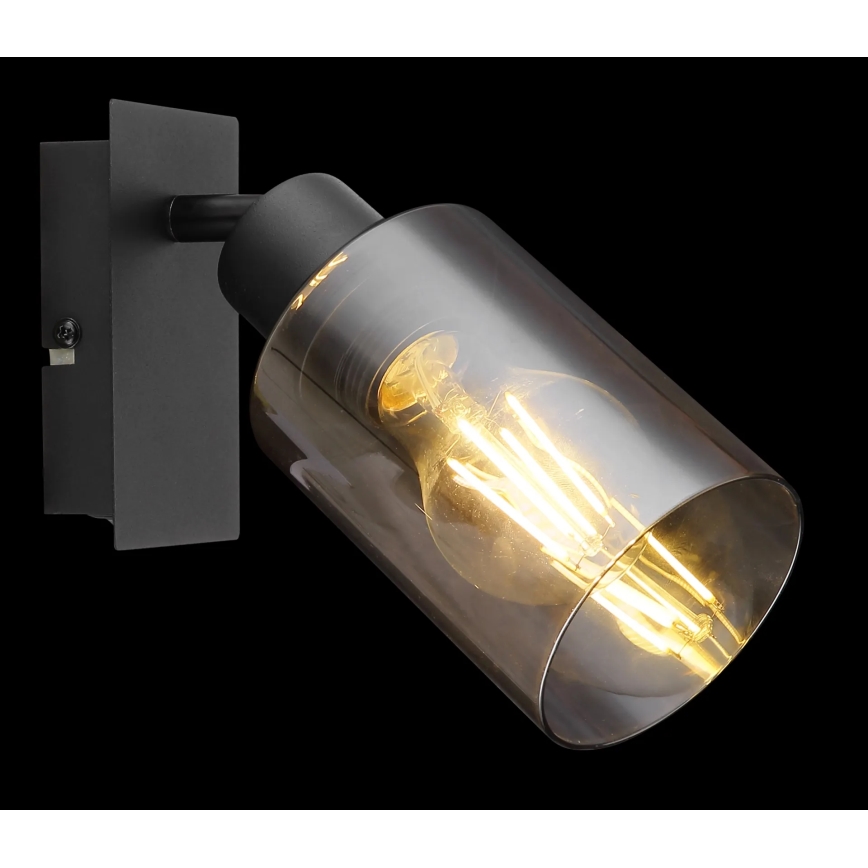 Globo - Foco de pared 1xE27/15W/230V negro