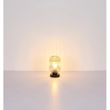 Globo - Lámpara de mesa 1xE27/40W/230V marrón