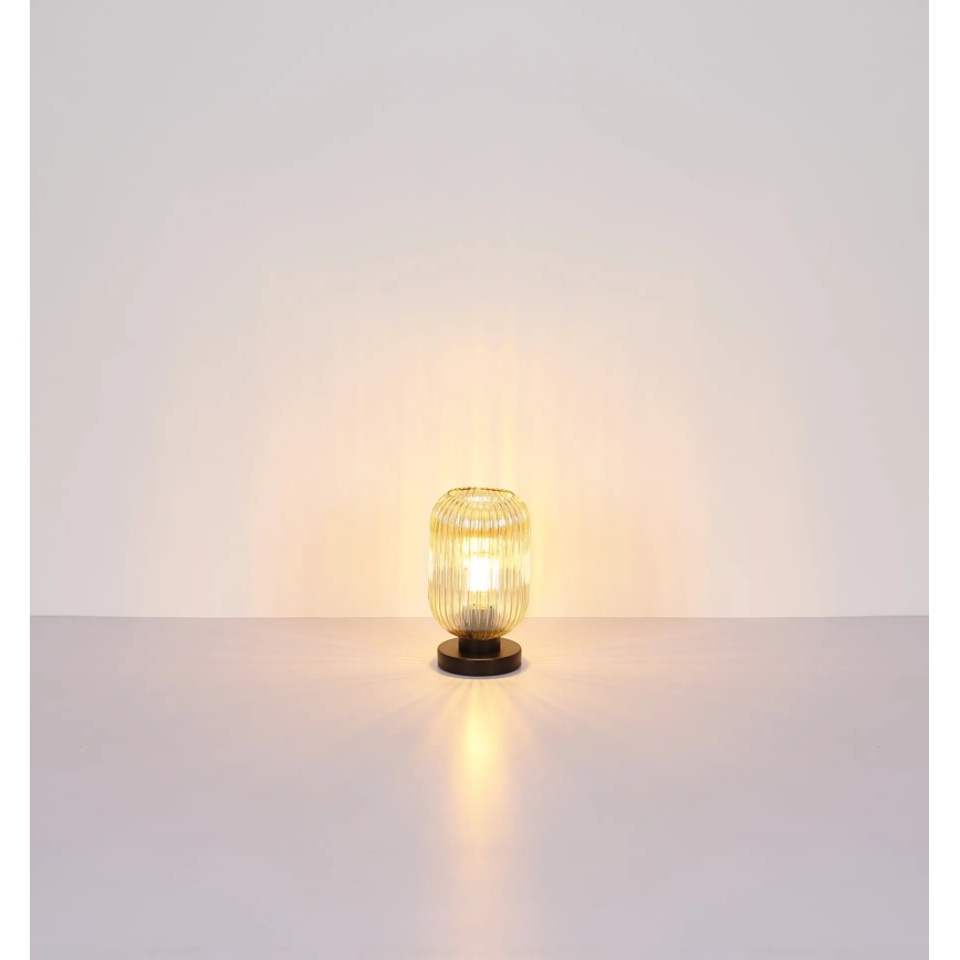 Globo - Lámpara de mesa 1xE27/40W/230V marrón