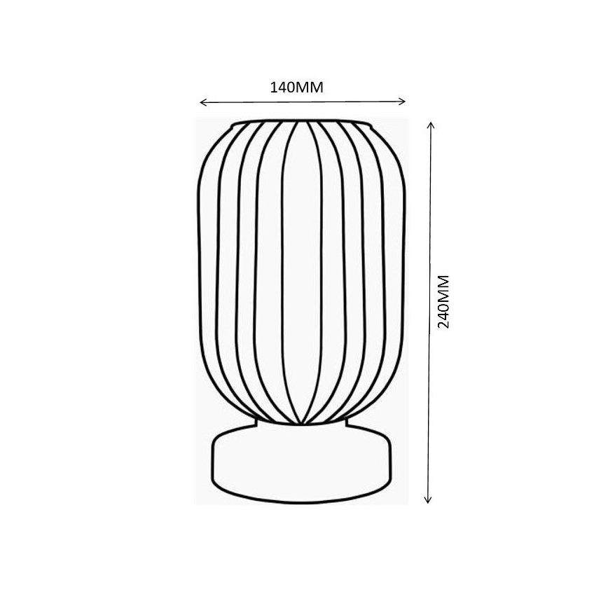 Globo - Lámpara de mesa 1xE27/40W/230V marrón