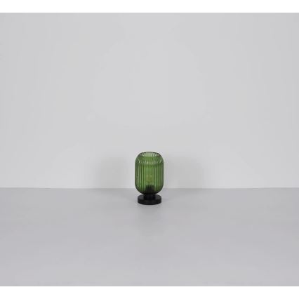 Globo - Lámpara de mesa 1xE27/40W/230V verde