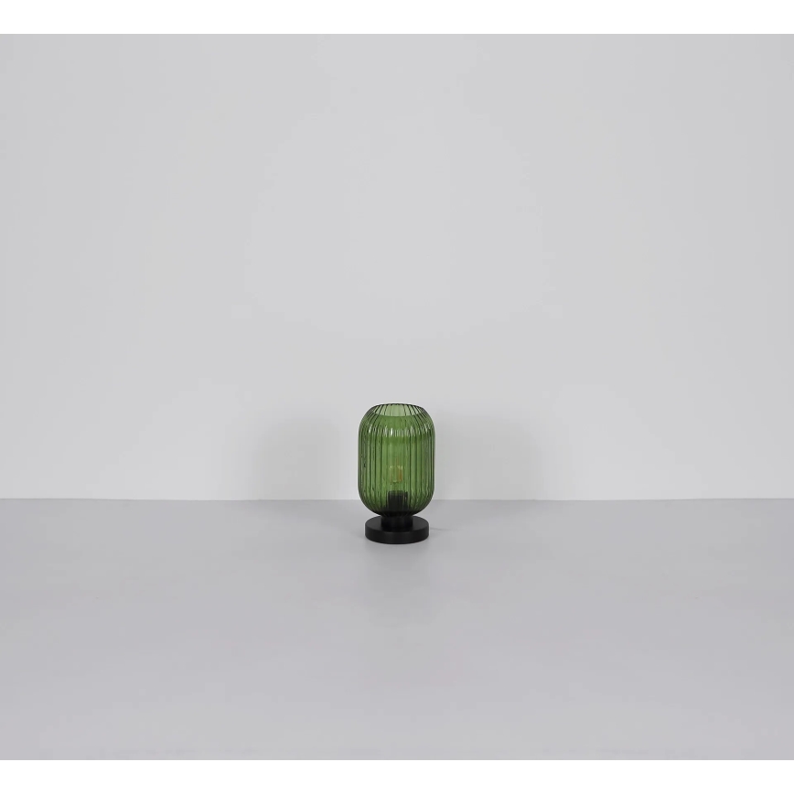 Globo - Lámpara de mesa 1xE27/40W/230V verde