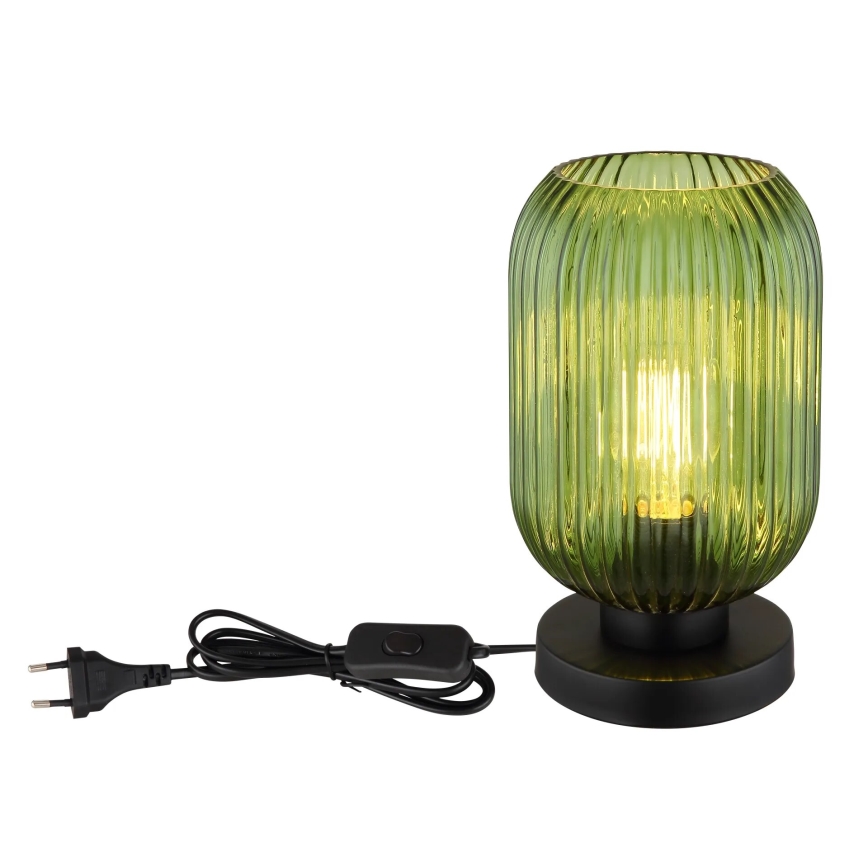 Globo - Lámpara de mesa 1xE27/40W/230V verde