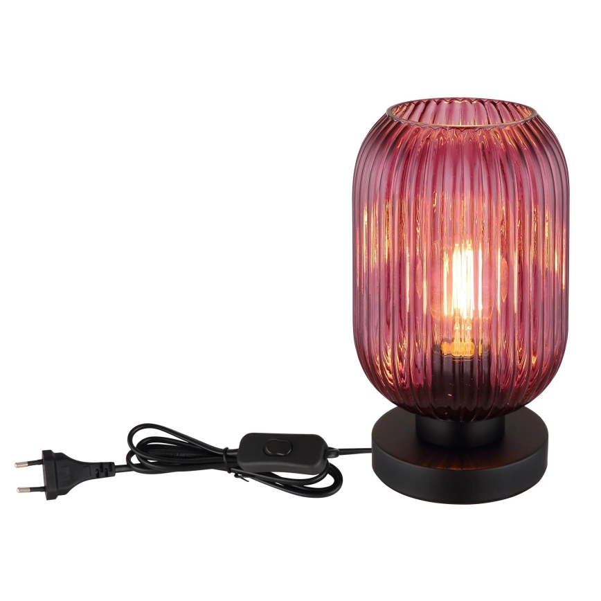 Globo - Lámpara de mesa 1xE27/40W/230V morada