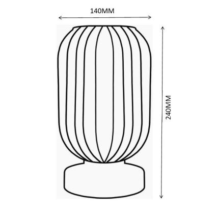 Globo - Lámpara de mesa 1xE27/40W/230V morada