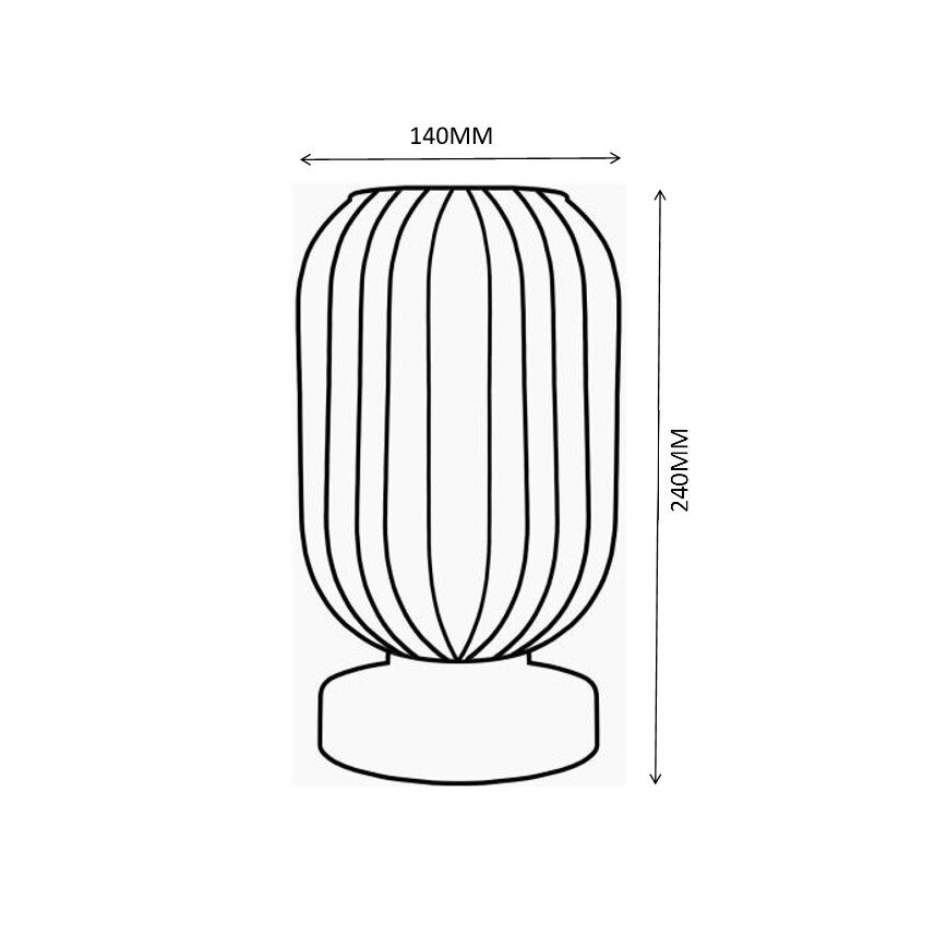 Globo - Lámpara de mesa 1xE27/40W/230V morada