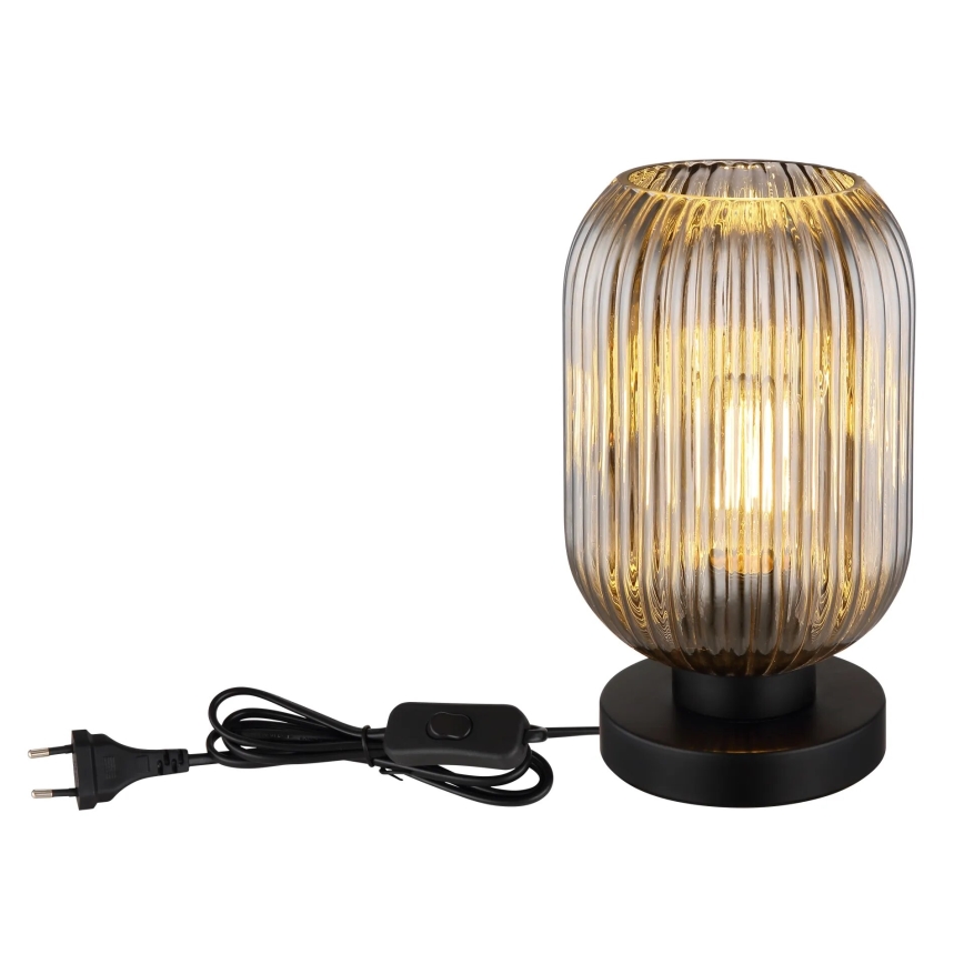 Globo - Lámpara de mesa 1xE27/40W/230V gris