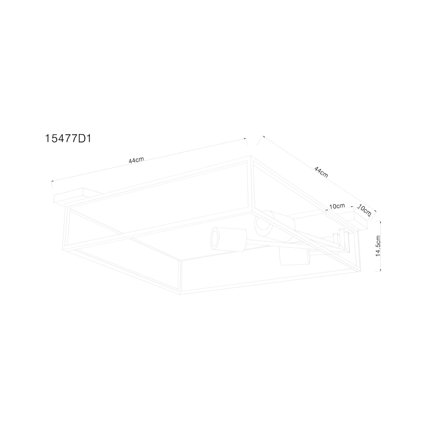 Globo - Lámpara de techo 3xE27/60W/230V
