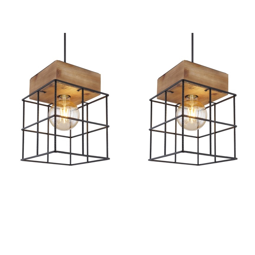Globo - Lámpara colgante 3xE27/60W/230V