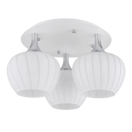 Globo - Lámpara de techo 3xE27/40W/230V blanco