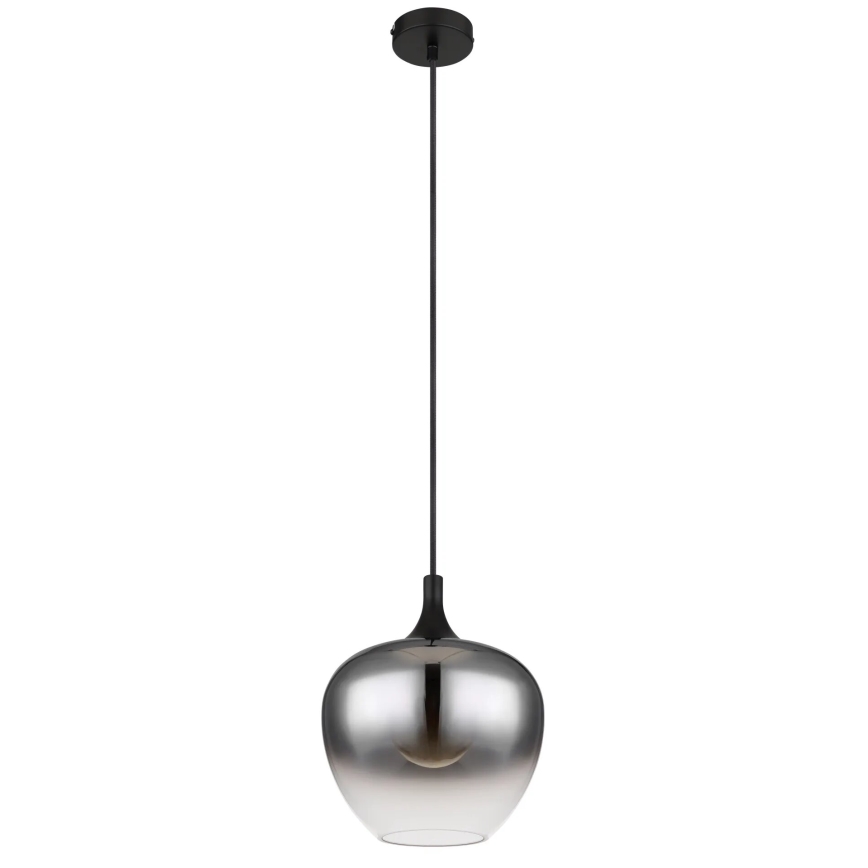 Globo - Lámpara colgante 1xE27/40W/230V diá. 24 cm negro