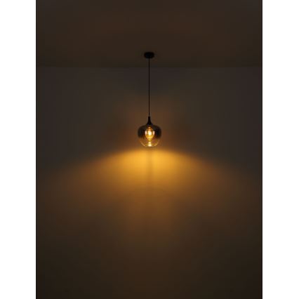 Globo - Lámpara colgante 1xE27/60W/230V diá. 29 cm negro